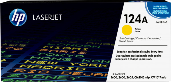 Original HP 124A Q6002A Yellow Toner