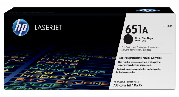 Original HP 651A CE340A Black Toner