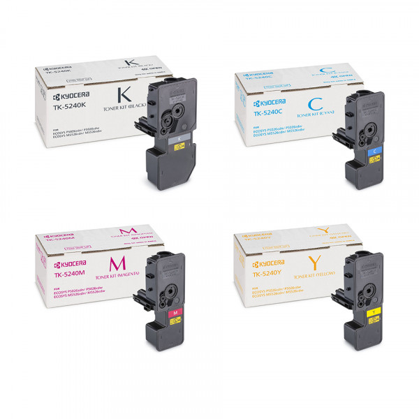 Kyocera TK-5240 Toner Set CMYK fr M5526 P5026 cdn cdw