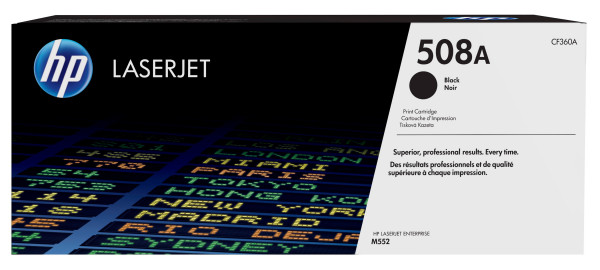 Original HP 508A CF360A Black Toner
