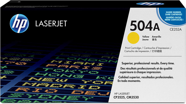 Original HP 504A CE252A Yellow Toner