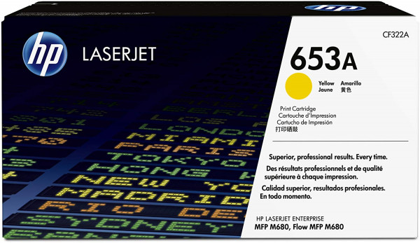 Original HP 653A CF322A Yellow Toner