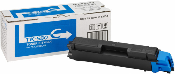 Kyocera TK-580C Toner Cyan 2.800 Seiten