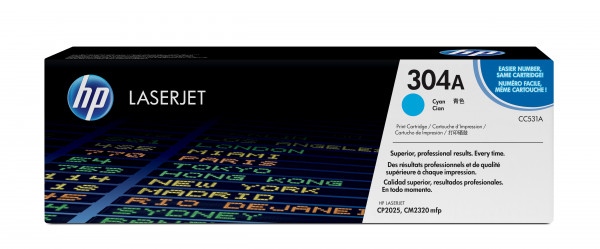 Original HP 304A CC531A Cyan Toner