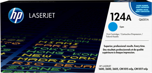 Original HP 124A Q6001A Cyan Toner