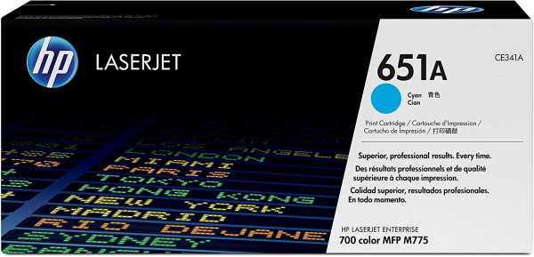 Original HP 651A CE341A Cyan Toner